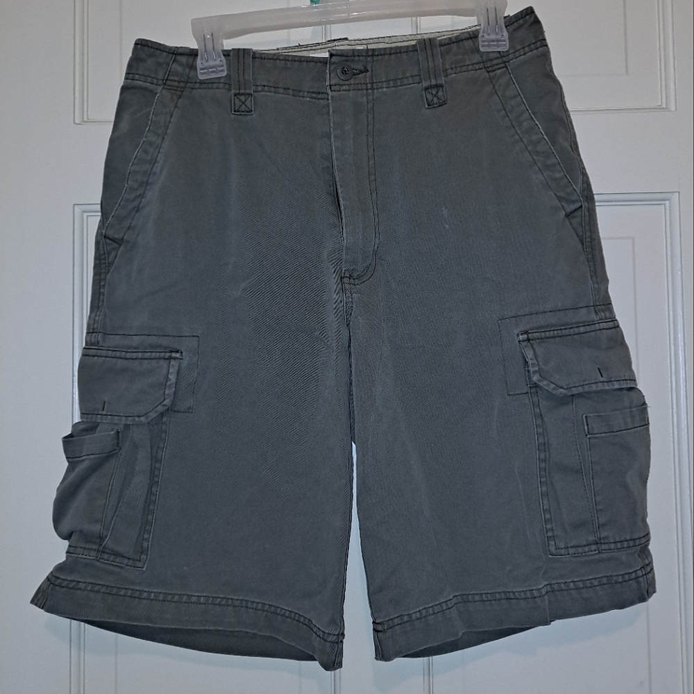 Men’s cargo shorts khaki work school sport travel bottoms casual party outdoor